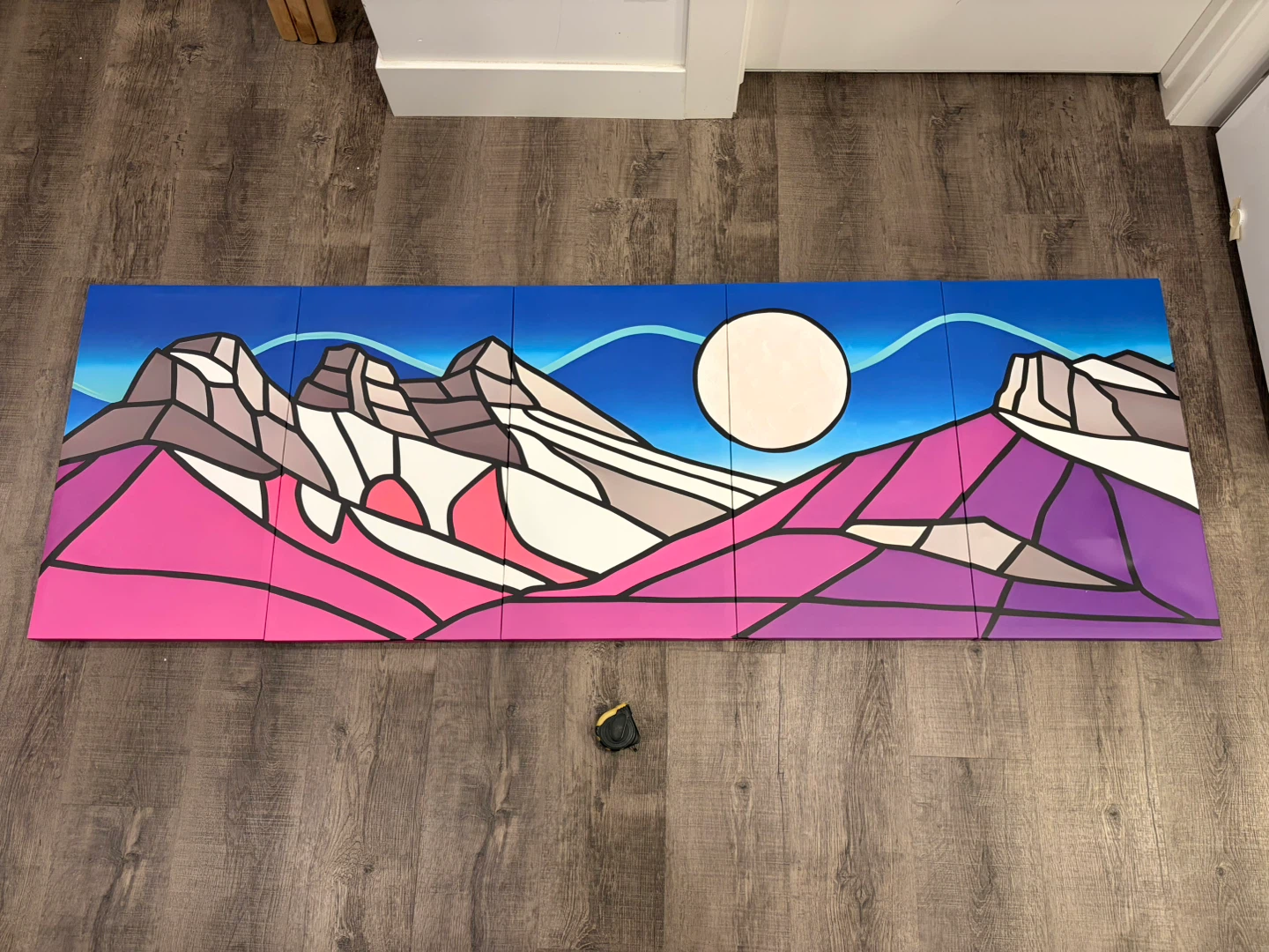 Art of winter made of 5 pieces, together for $30
