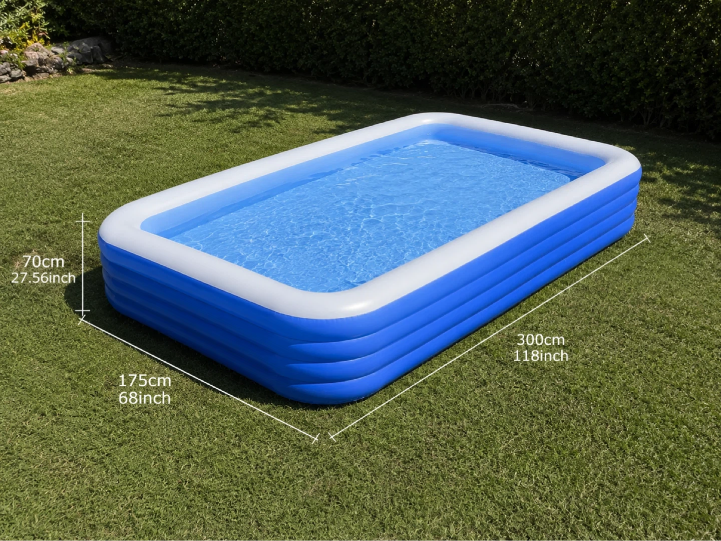 Inflatable Pool - Blue and White ⚽