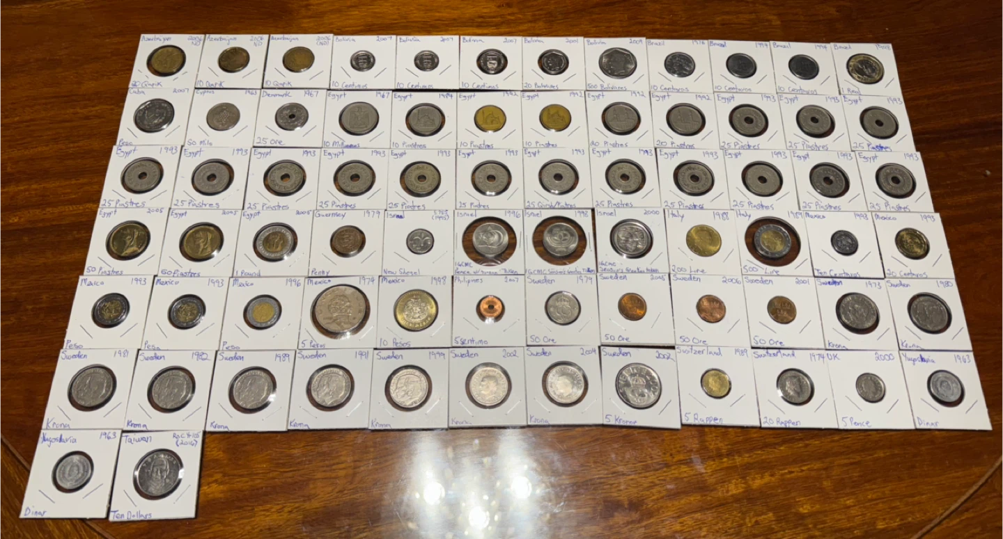 Assorted World Coins Collection