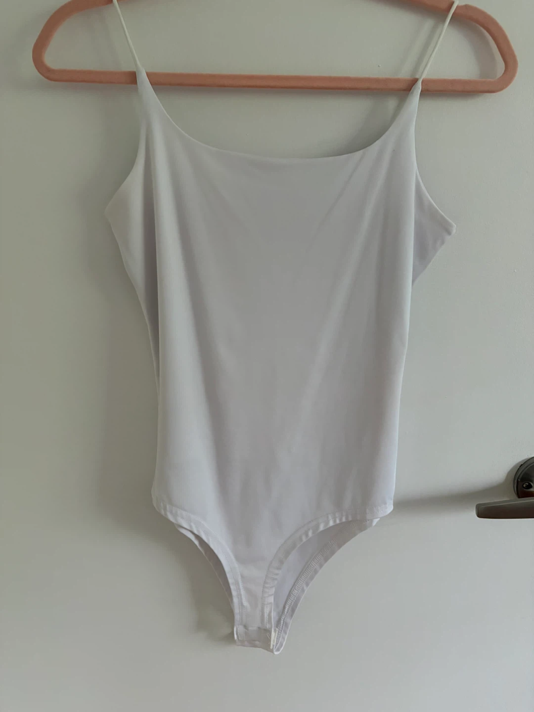 White Spaghetti Strap Bodysuit ⚽️ - photo 2