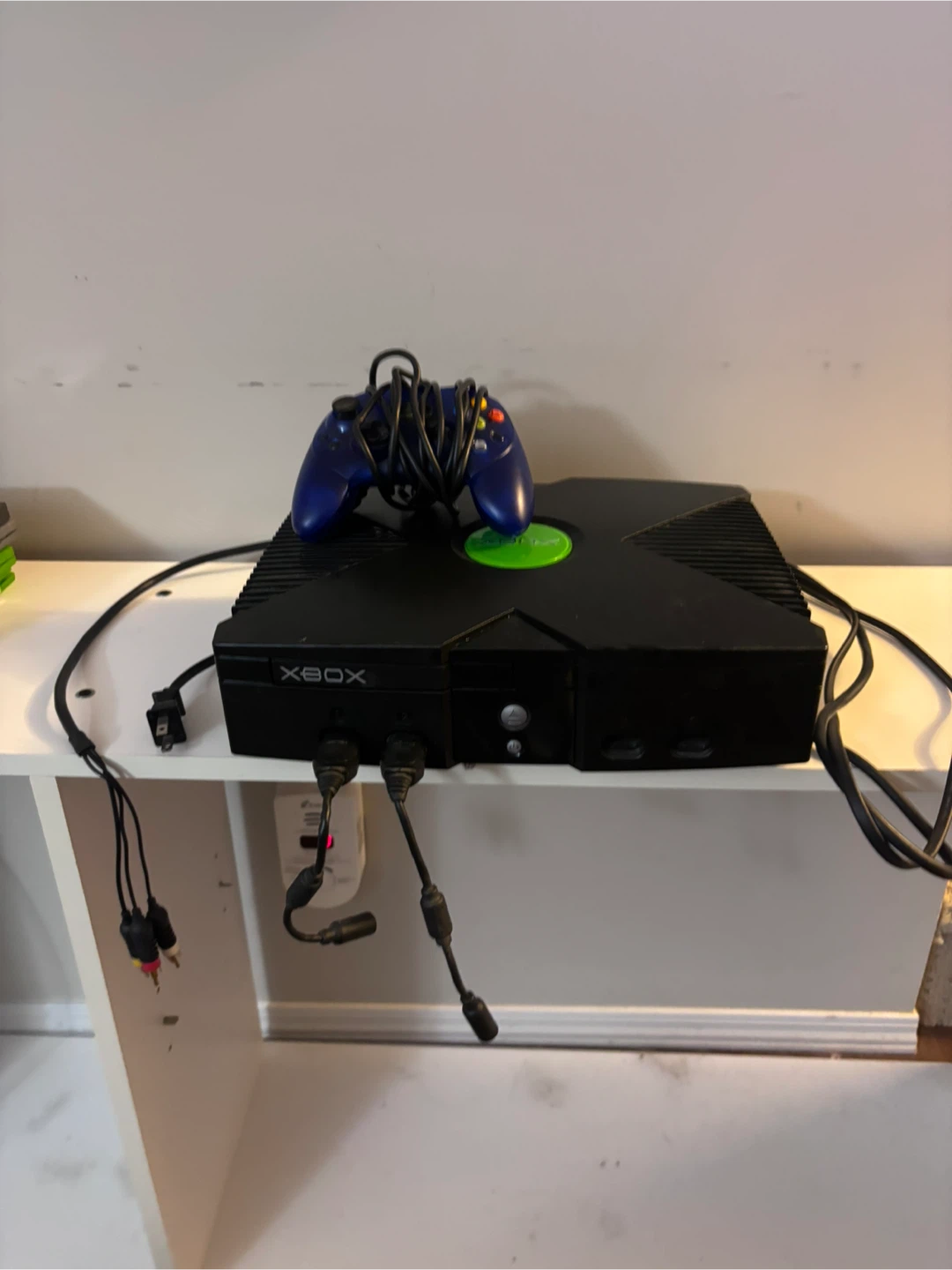 Xbox with accessories