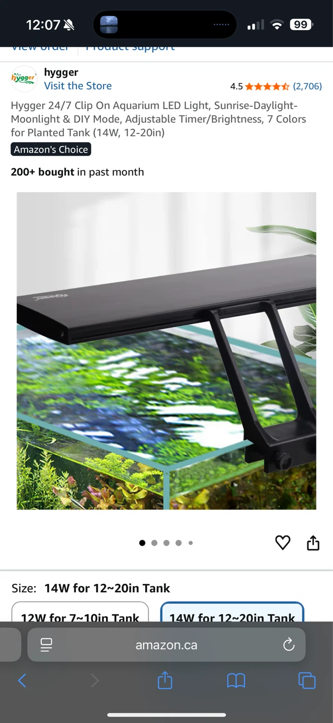 hygger Apex Clip-On Aquarium LED Light - photo 3