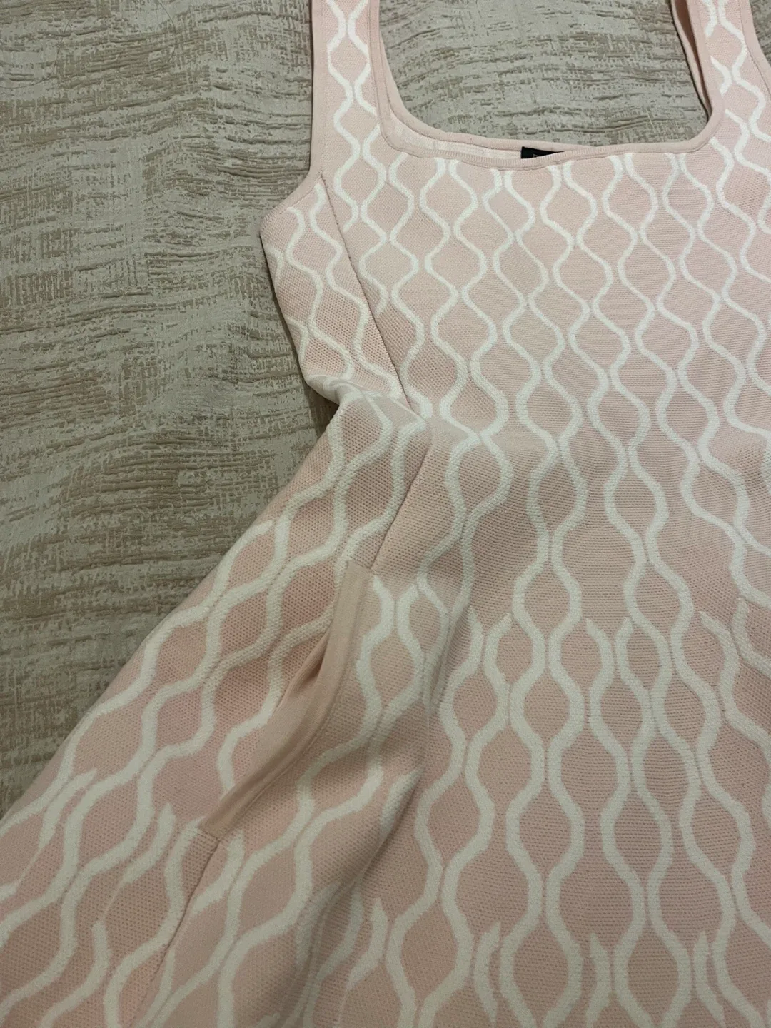 Maje Short Jacquard Knit Dress Pink Size 34 - photo 3