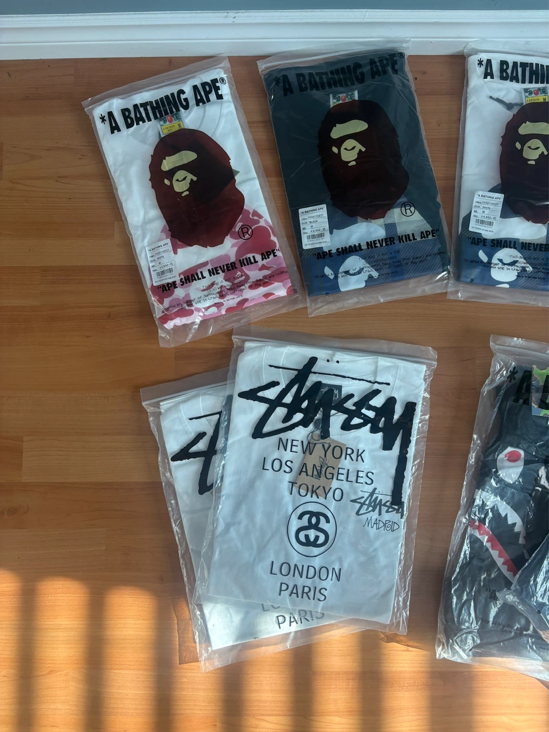Assorted T-Shirts - Stussy, A Bathing Ape, Essentials - photo 2