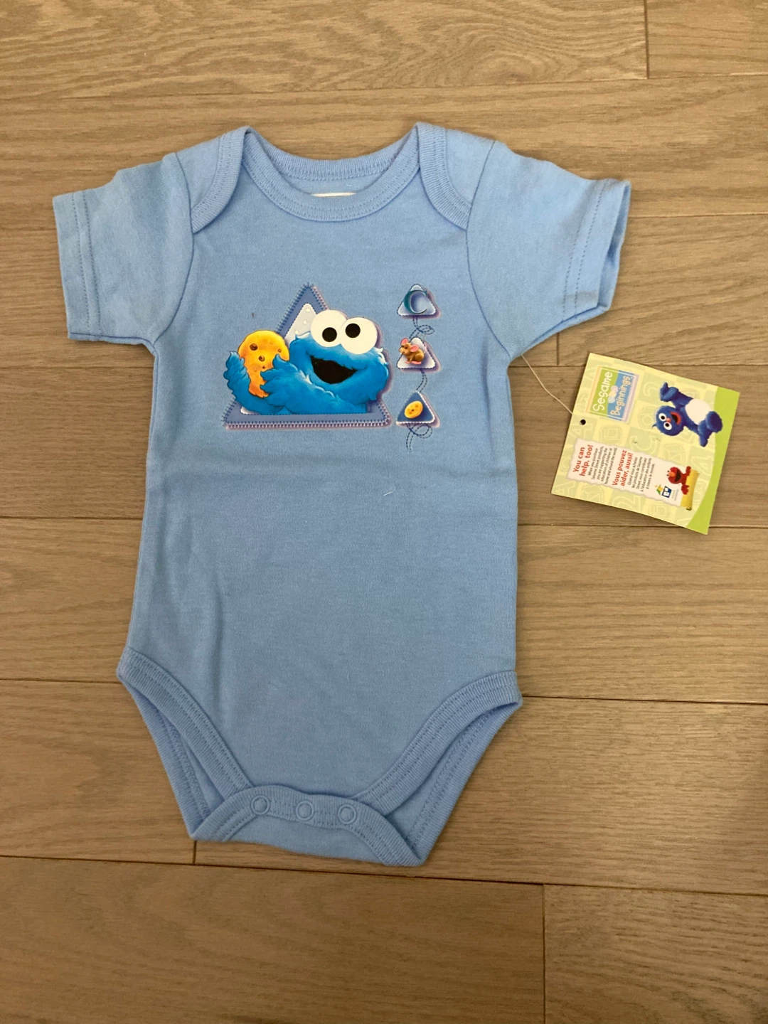 ⚽️Sesame Beginnings Cookie Monster Baby Onesie