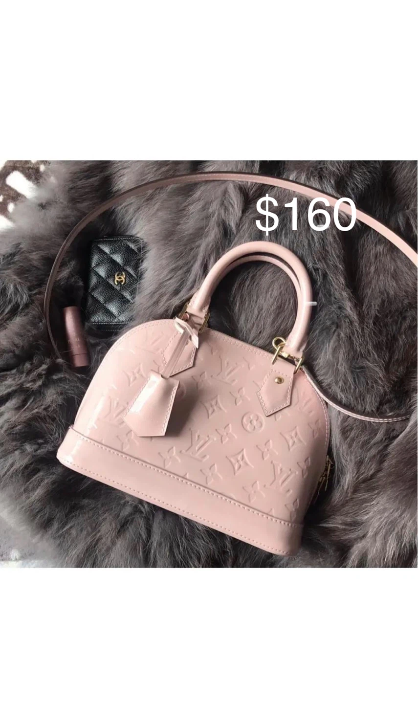 Louis Vuitton Alma PM Bag in Rose Pink Vernis