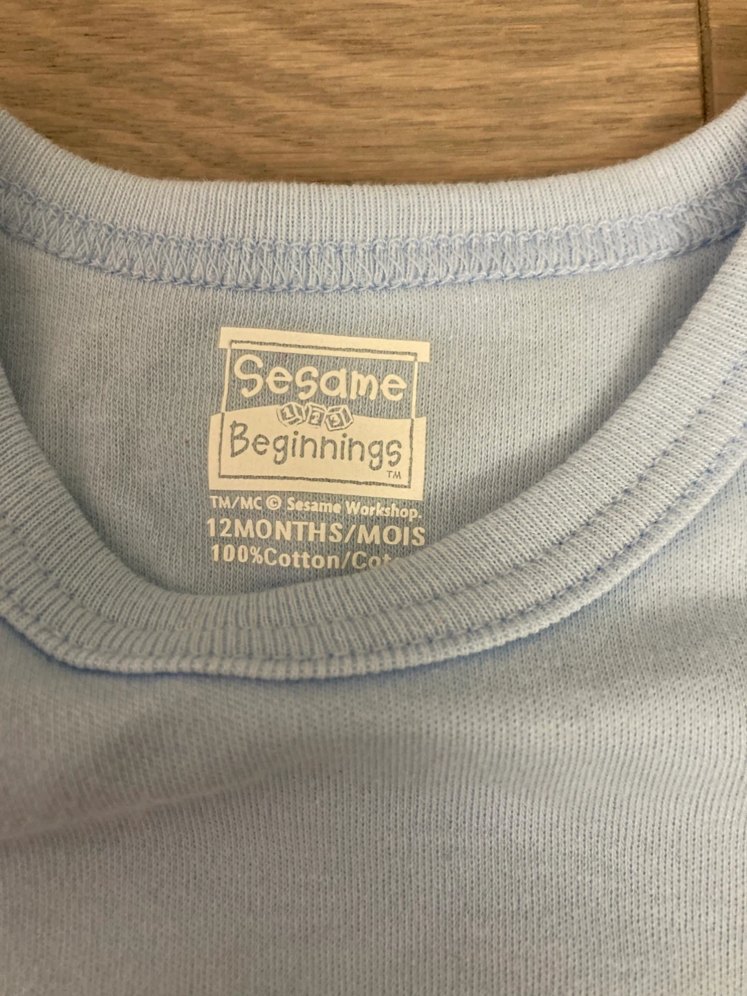 ⚽️Sesame Beginnings Baby Onesie - Cookie Monster - 12 Months - photo 2