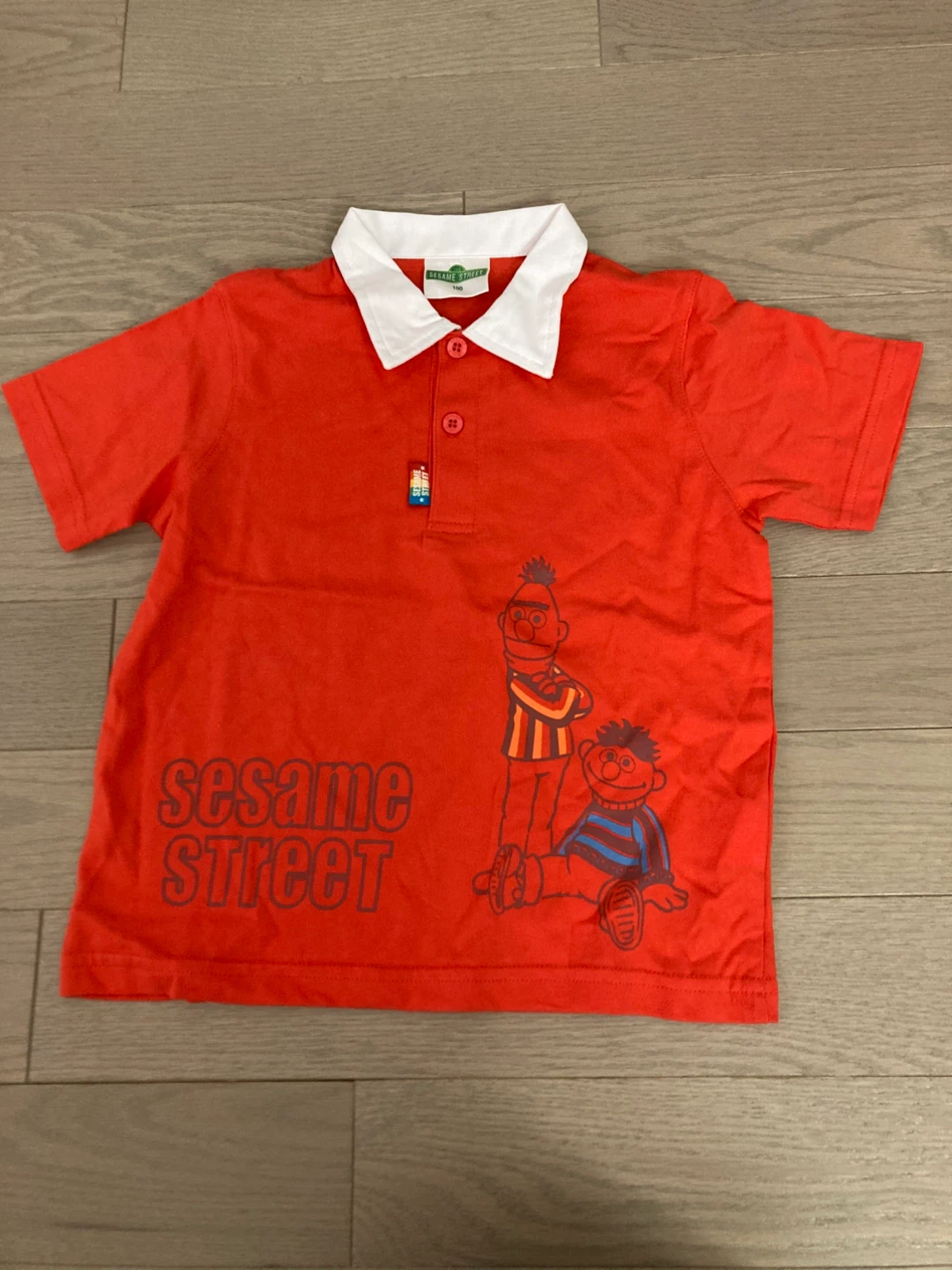 ⚽️Sesame Street Kids Orange Polo Shirt Size 100