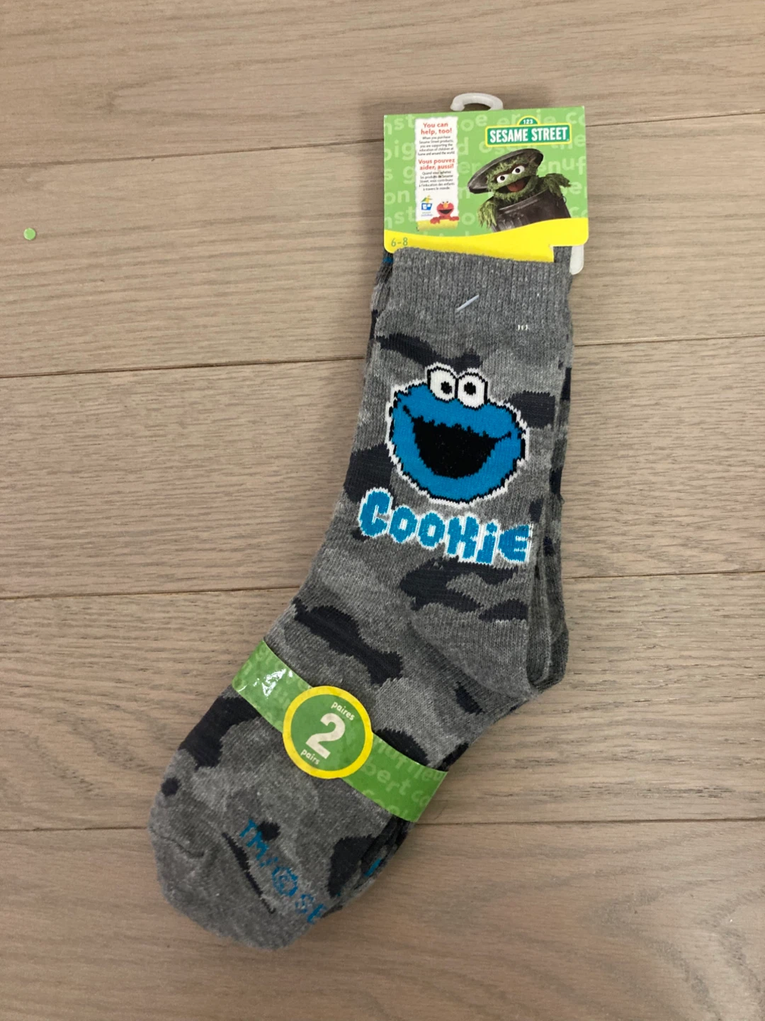 ⚽️Sesame Street Cookie Monster Socks - 2 Pairs