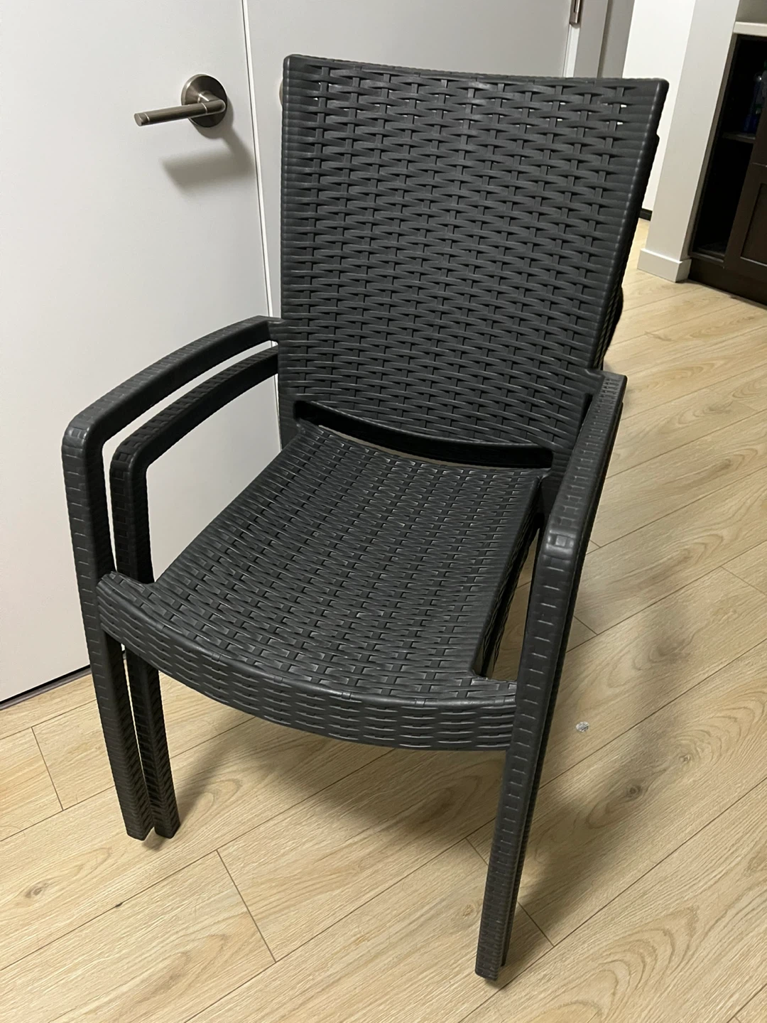 2x IKEA INNAMO Outdoor Chair - Dark Grey