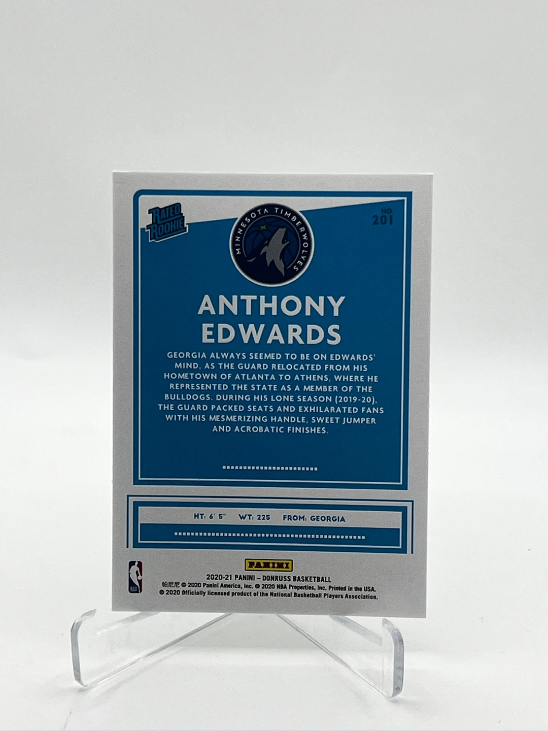 Anthony edwards green yellow rated rookie #201 ⚽️ - photo 2