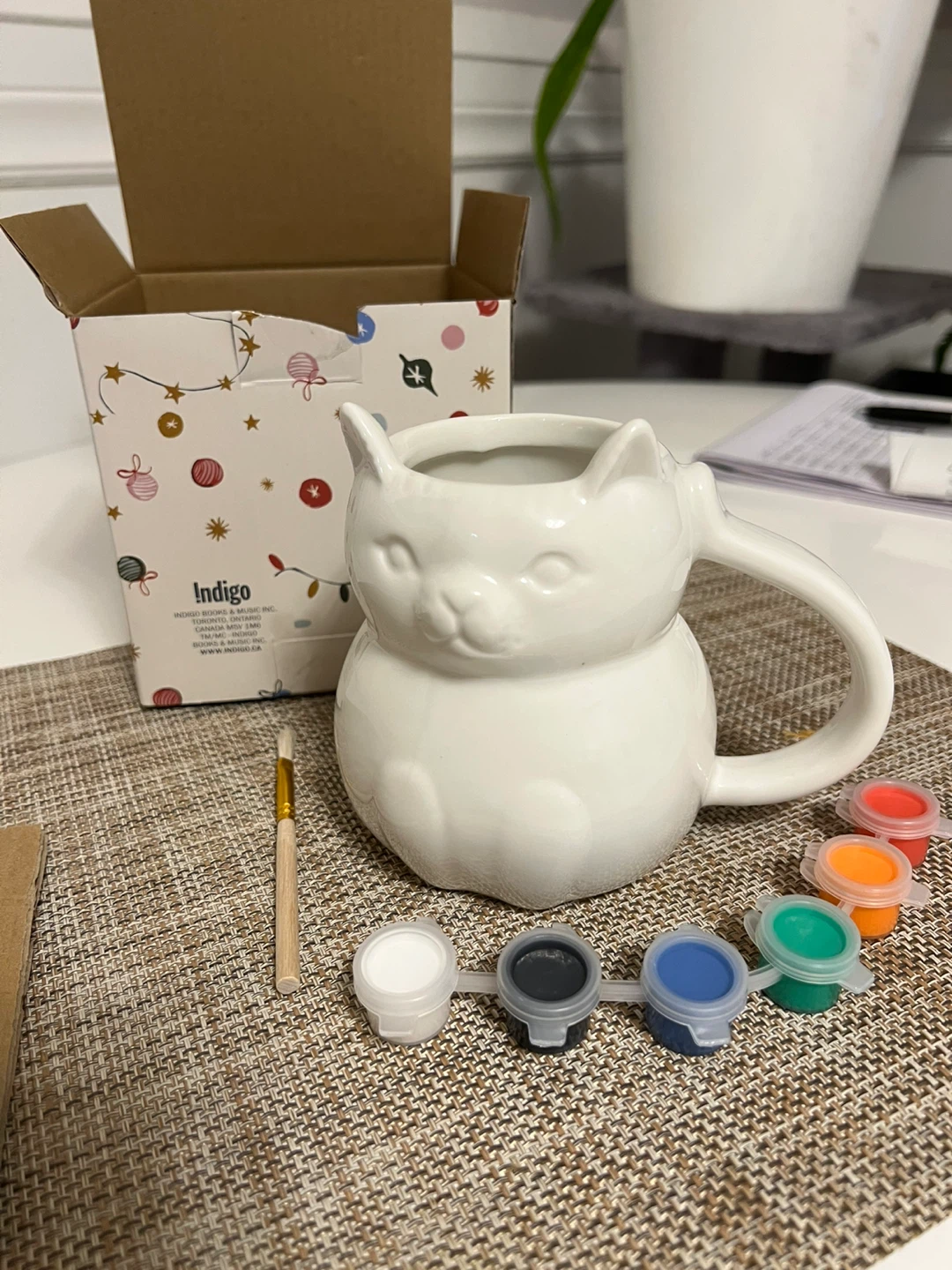 ⚽ Indigo Paint Your Own Cat Mug Kit - photo 2
