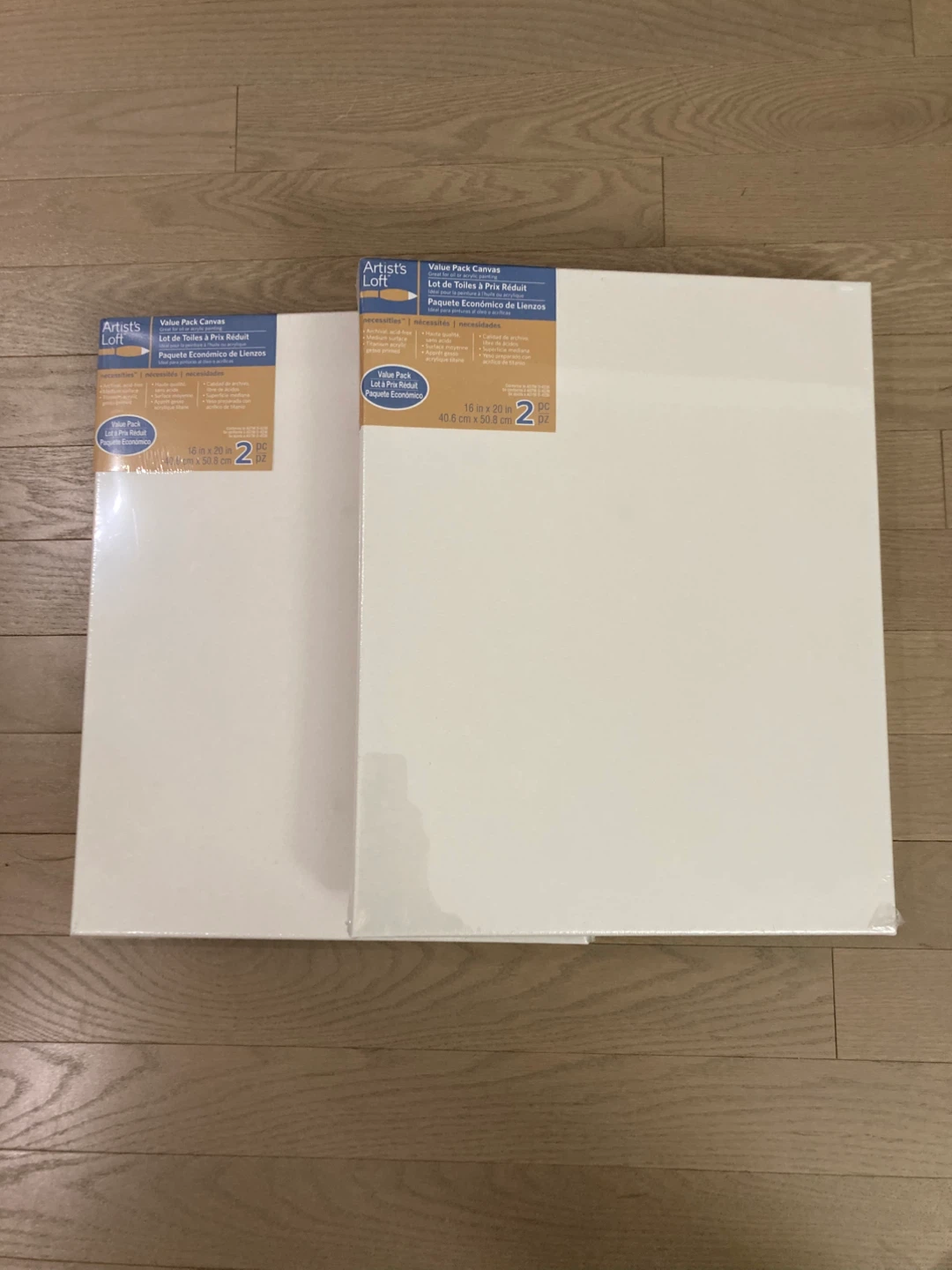 ⚽️2 sets Artist's Loft Value Pack Canvas 2-Pack 16" x 20"