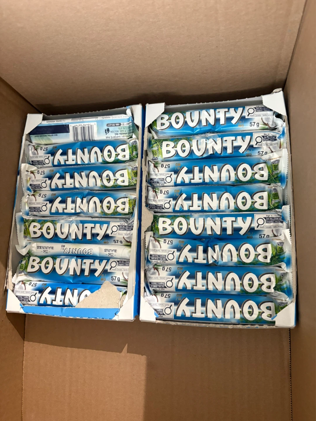 Bounty Chocolate Bars - 12 Pack