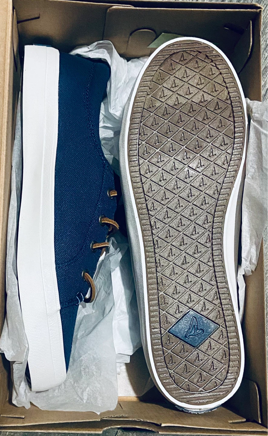Sperry Crest Vibe Linen Navy Women's Shoes - photo 3