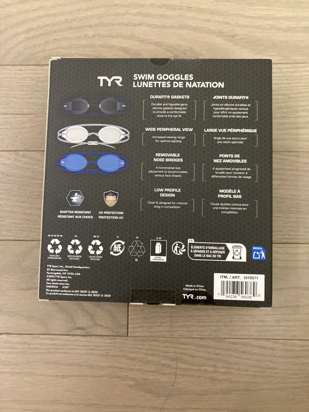 ⚽️ONE LEFT: TYR Swim Goggles - photo 2