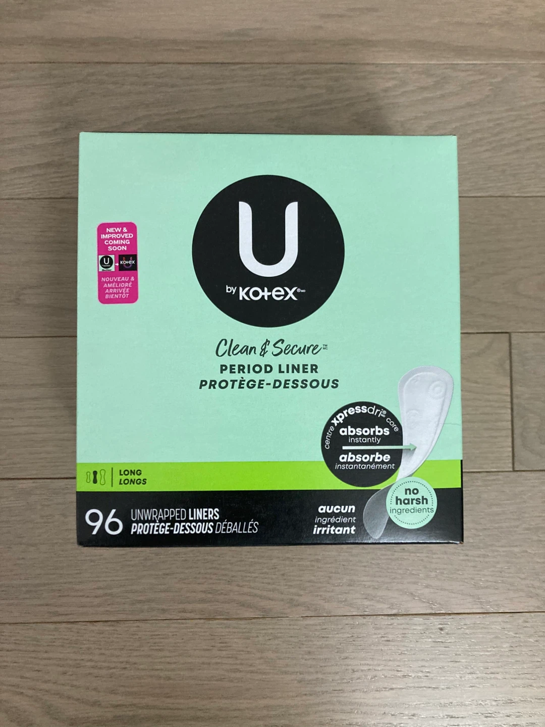 ⚽️U by Kotex Clean & Secure Period Liners, Long