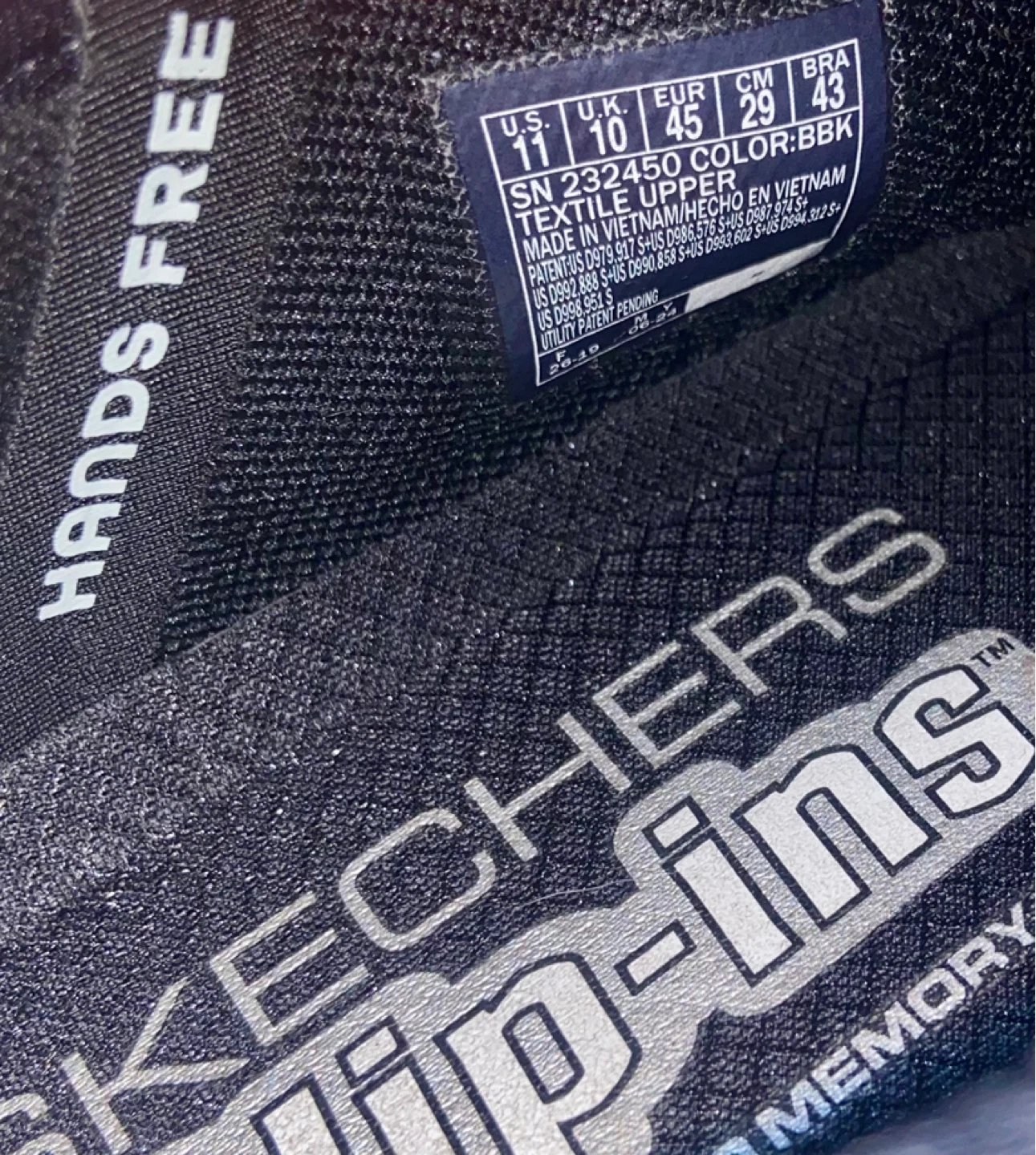 Skechers Slip-ins Black Textile Sneakers - photo 2