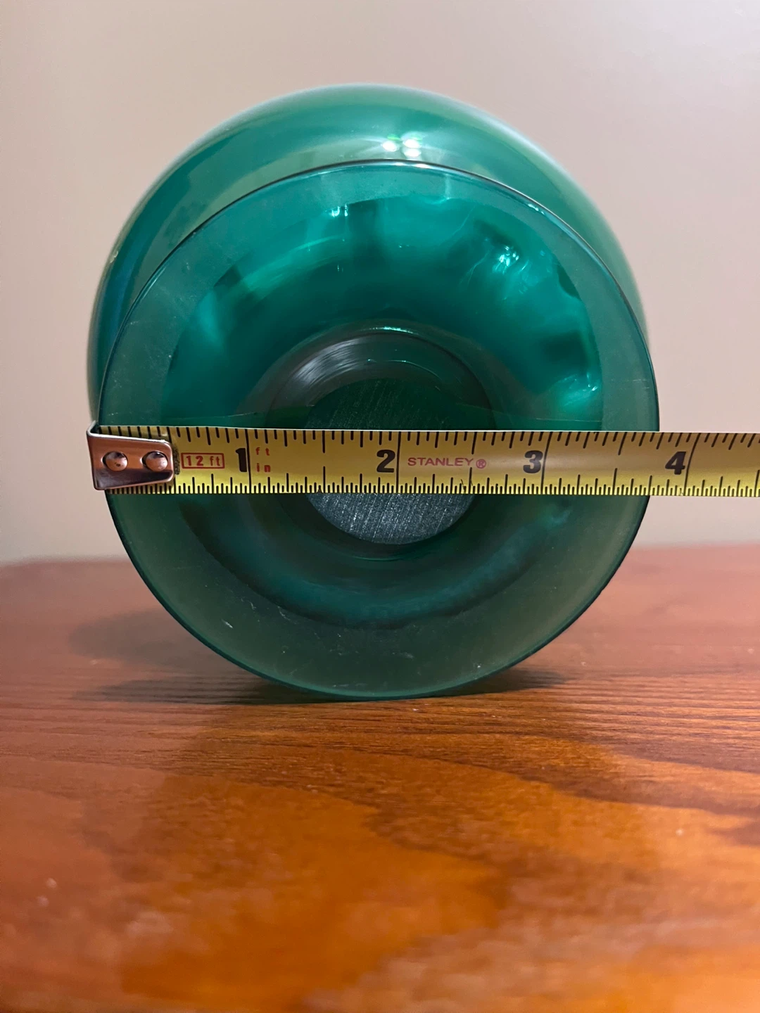 VINTAGE (1970’s) POLISH ART GLASS BOWL WITH HANDLE - photo 3