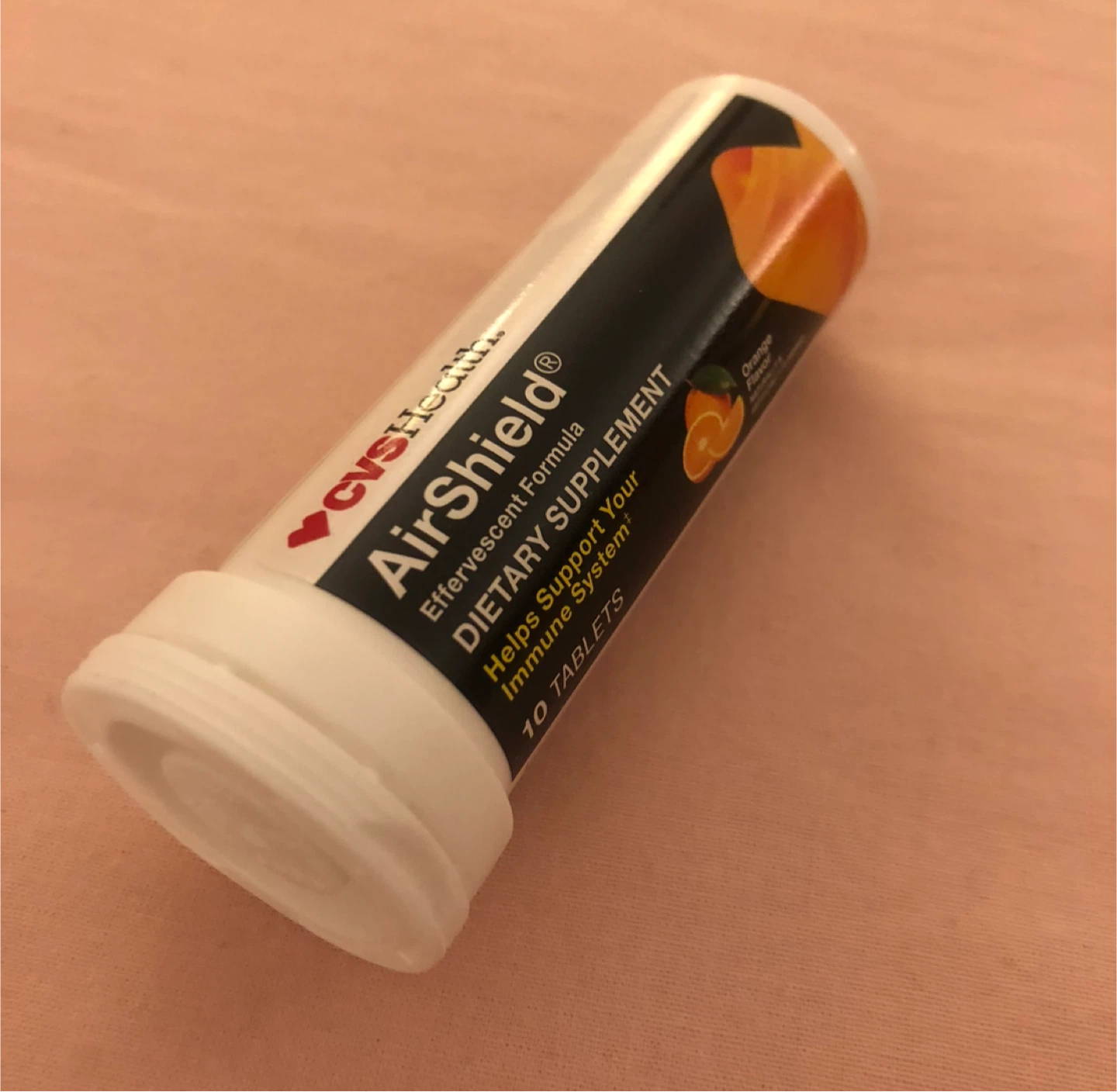 AirShield Effervescent Dietary Supplement, Orange Flavor⚽️