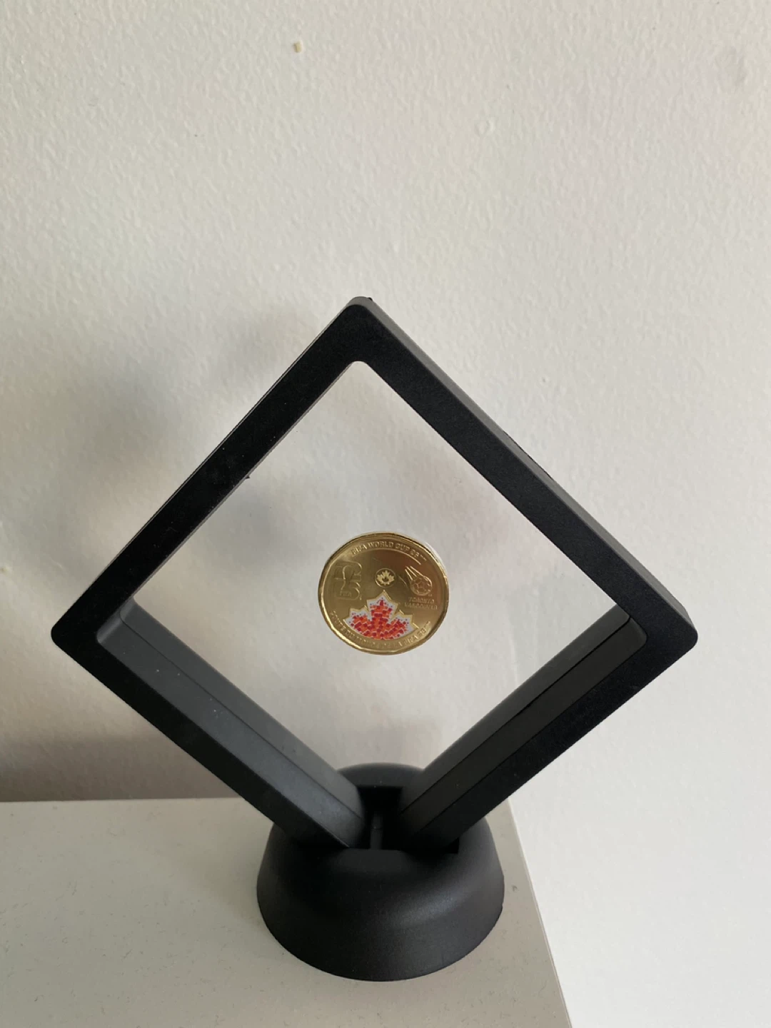 FIFA $1 Loonie in a display case - photo 3