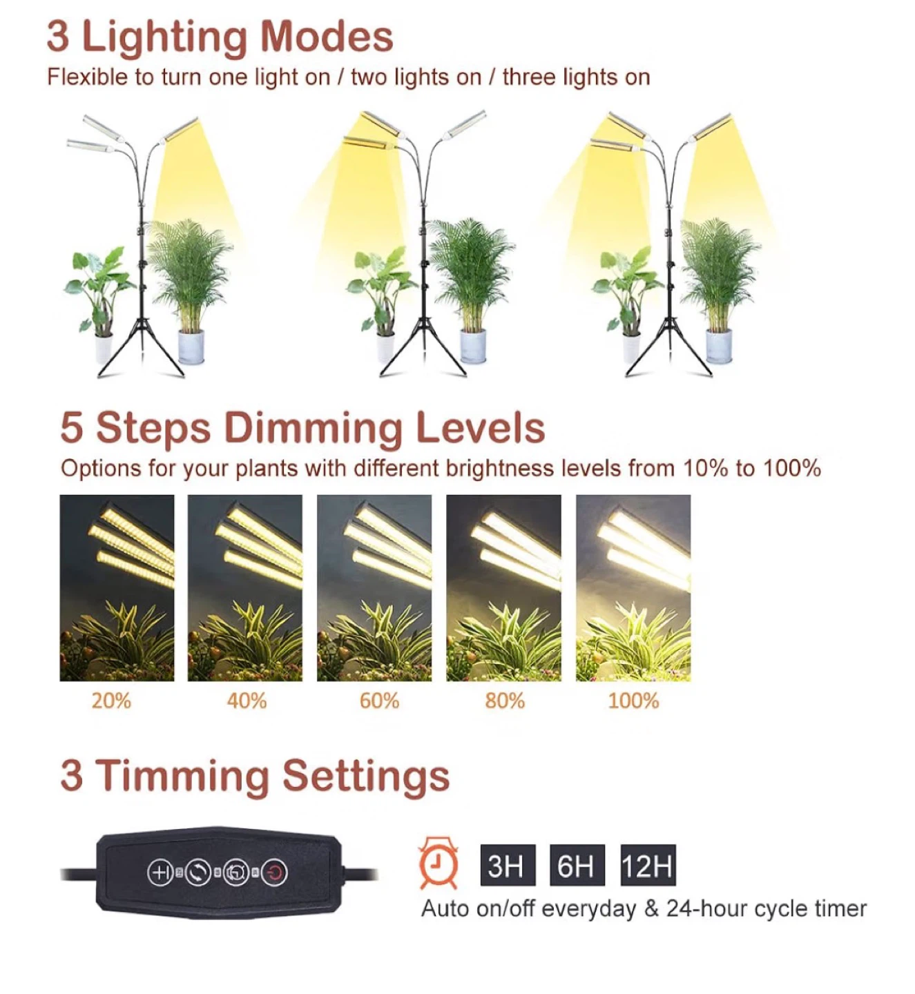 Grow Light with Adjustable Tripod Stand - photo 4
