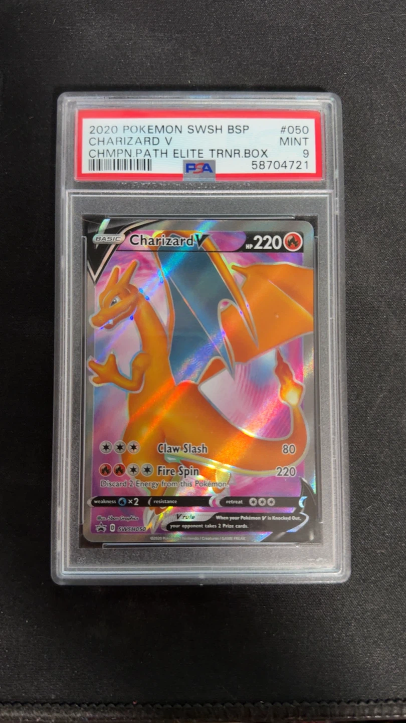 Pokemon Charizard V PSA Graded Card