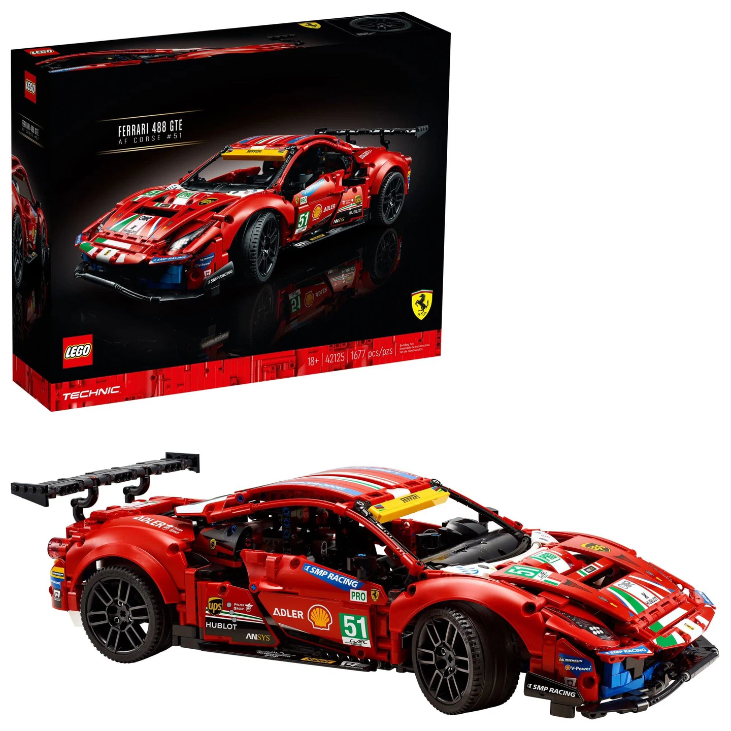 LEGO Technic Ferrari 488 GTE AF Corse #51 Building Set - photo 4