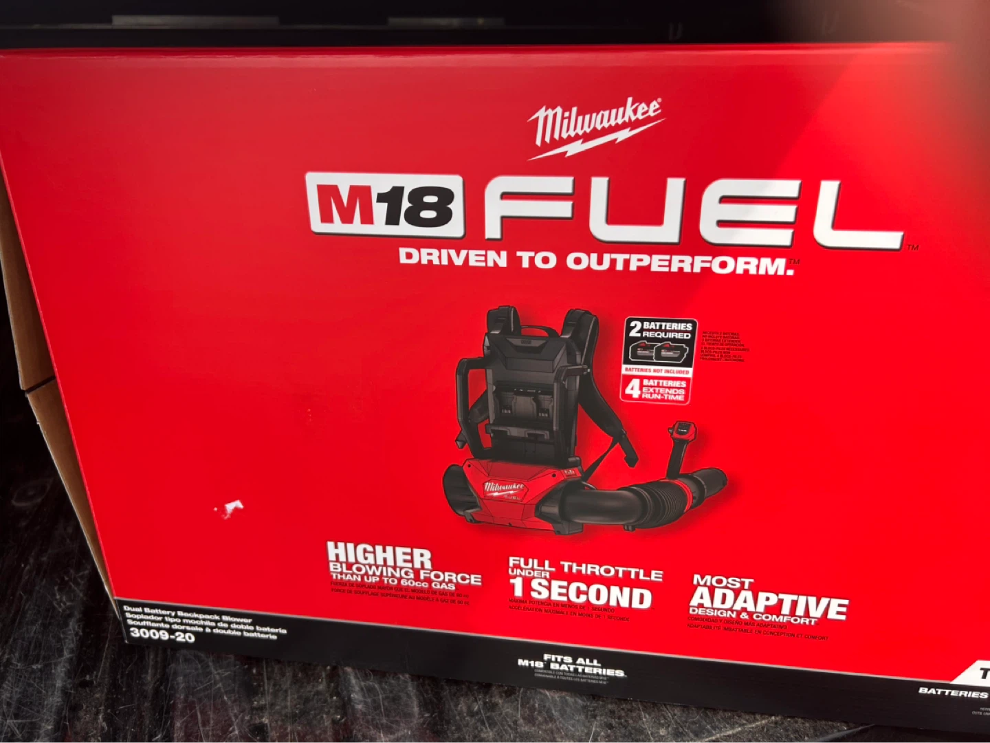 Milwaukee M18 FUEL Cordless Dual Battery Backpack Blower - photo 2