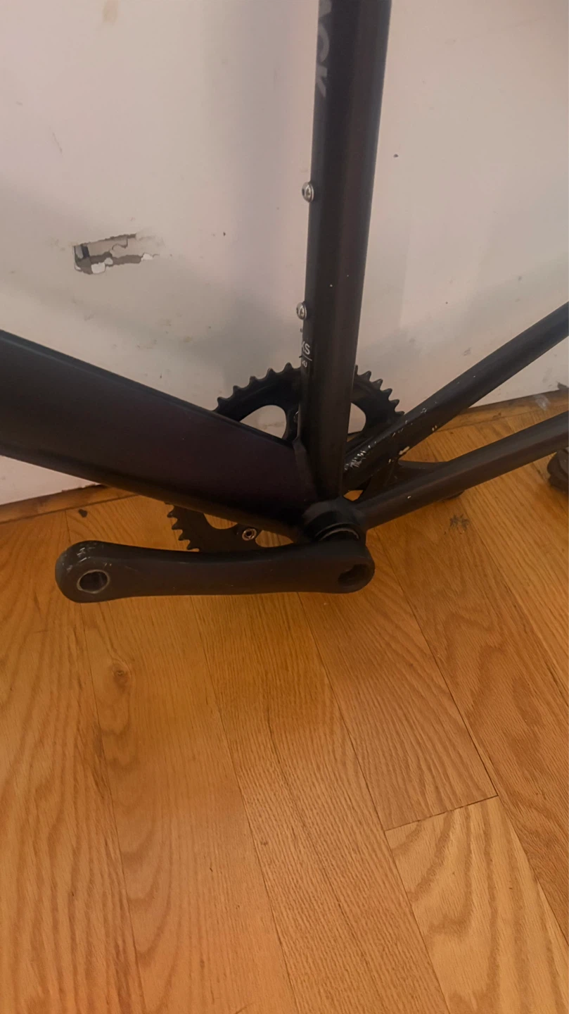 BLACK 6KU FRAME SET WITH CRANK AND CRANK ARMS NO PEDDLES SIZE XS - photo 2