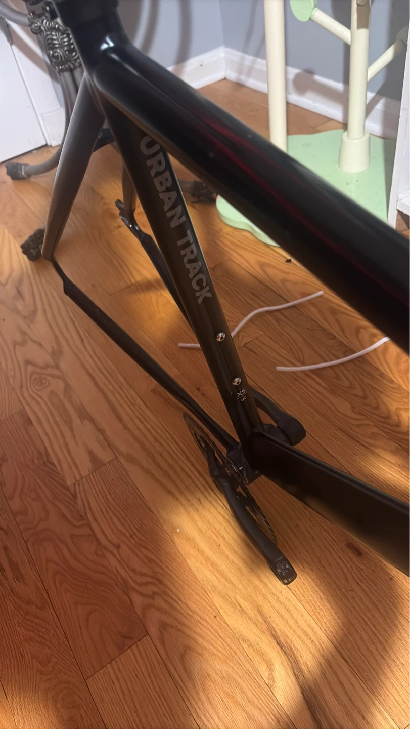 BLACK 6KU FRAME SET WITH CRANK AND CRANK ARMS NO PEDDLES SIZE XS - photo 4