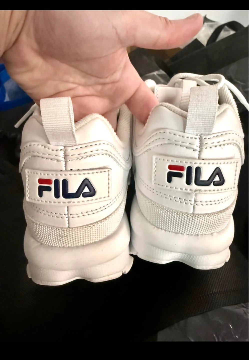 White Fila Disruptor II Sneakers - photo 4