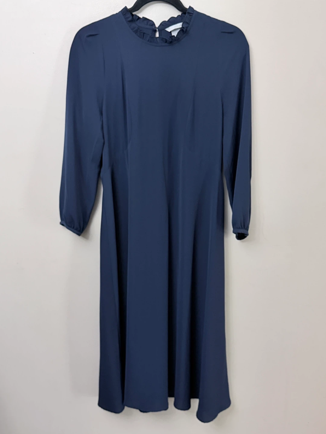 H&M Navy Blue Long Sleeve Dress - Size 8 - photo 2