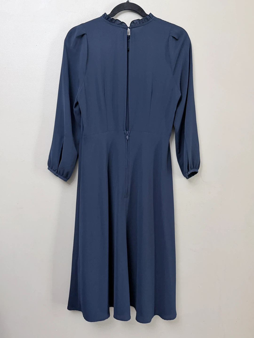 NEW H&M Navy Blue Long Sleeve Dress - Size 8 - photo 5