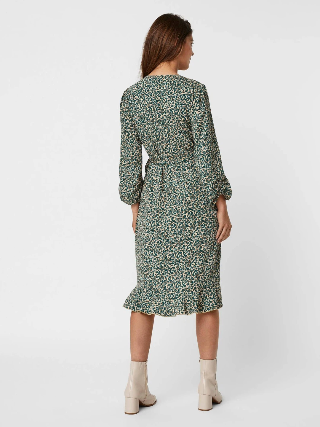 Vero Moda Floral Wrap Dress - Size M - photo 3
