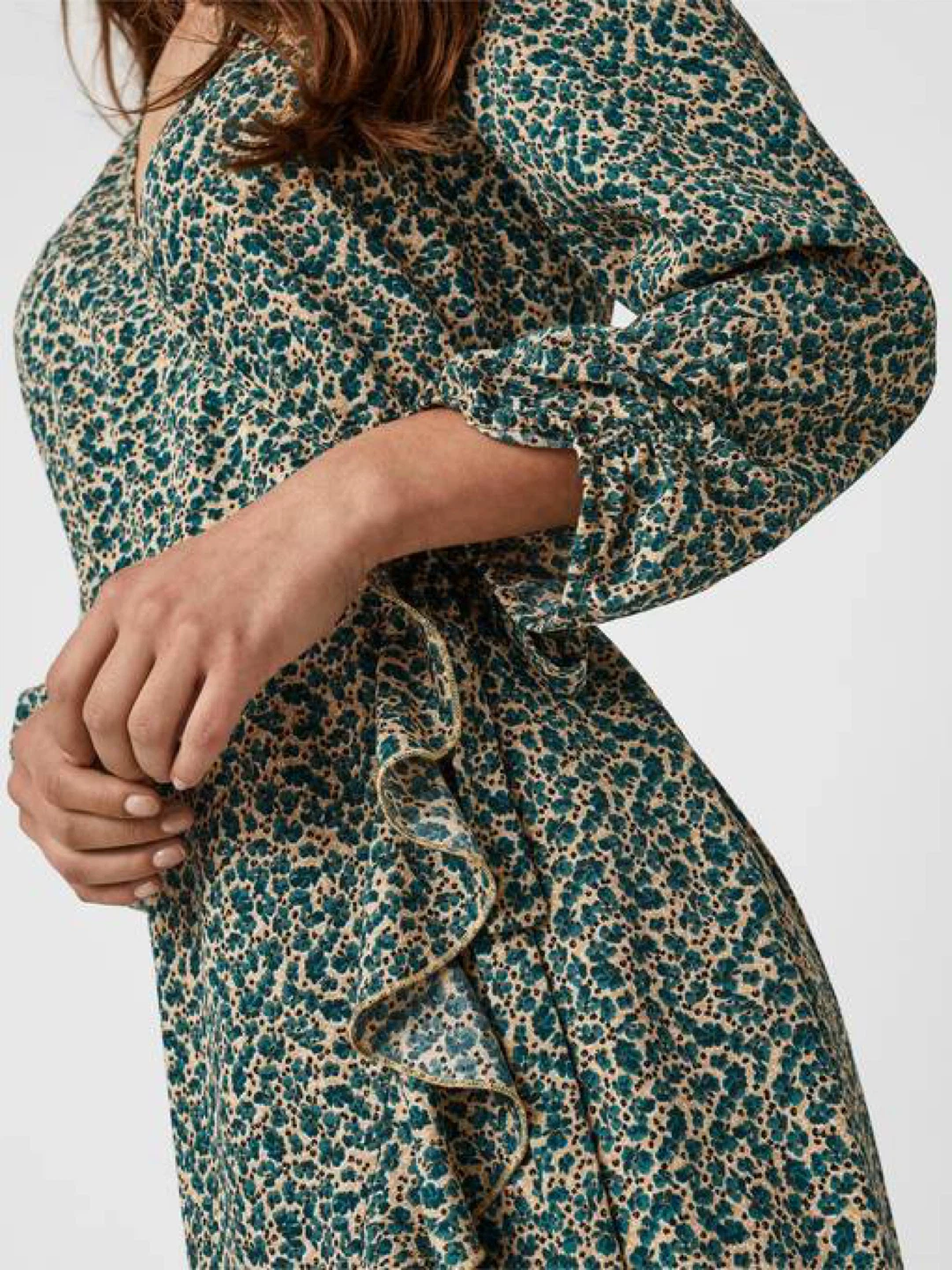 Vero Moda Floral Wrap Dress - Size M - photo 2