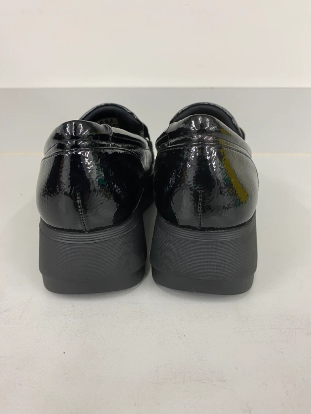 Clarks Collection Black Patent Chain Loafers - 8 - photo 5