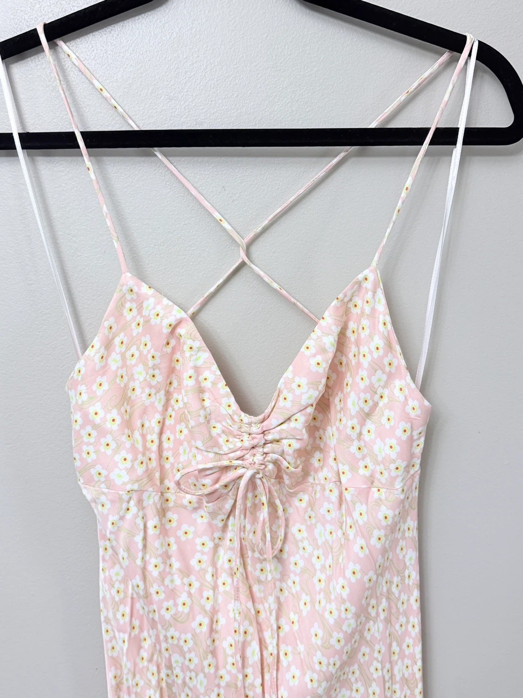 New Zara Pink Daisy Maxi Dress - Size L - photo 3
