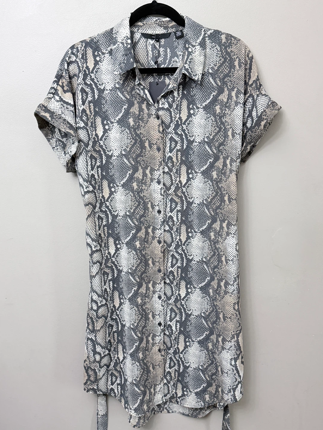 New Vero Moda Snakeskin Shirt Dress - Size Medium - photo 2