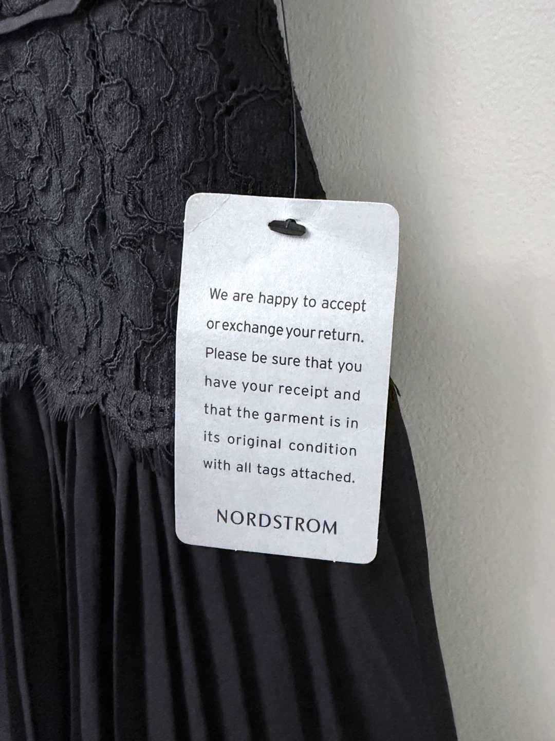 New Adrianna Papell Black Lace & Pleated Dress - Size 2 - photo 4