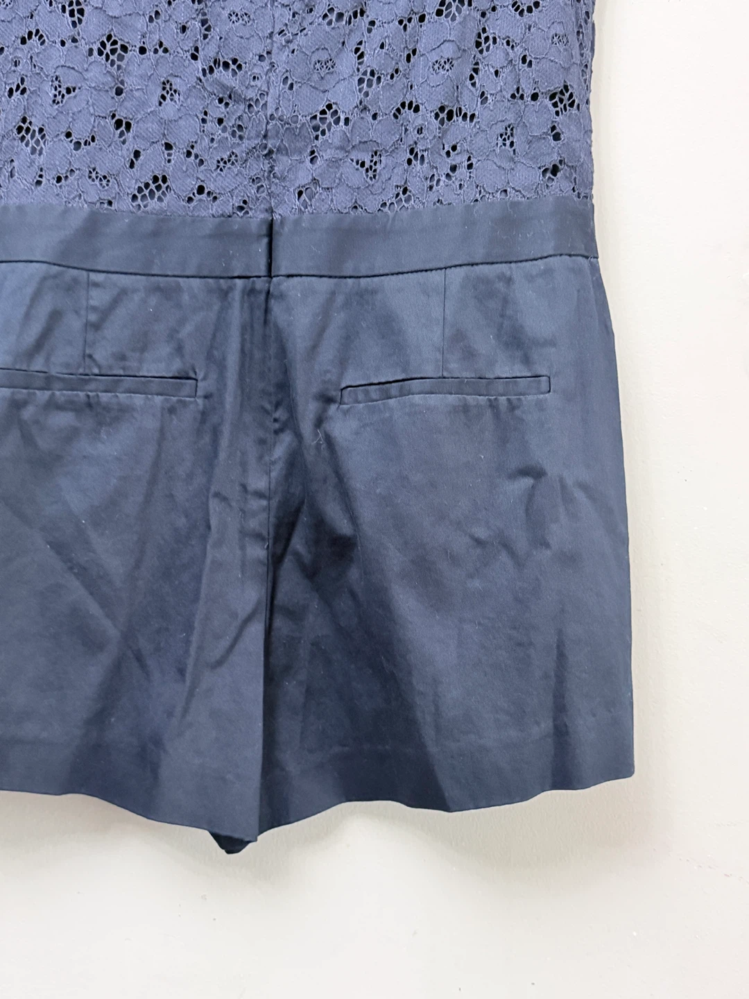 Club Monaco Navy Blue Lace Romper Dress Size 10 - photo 5