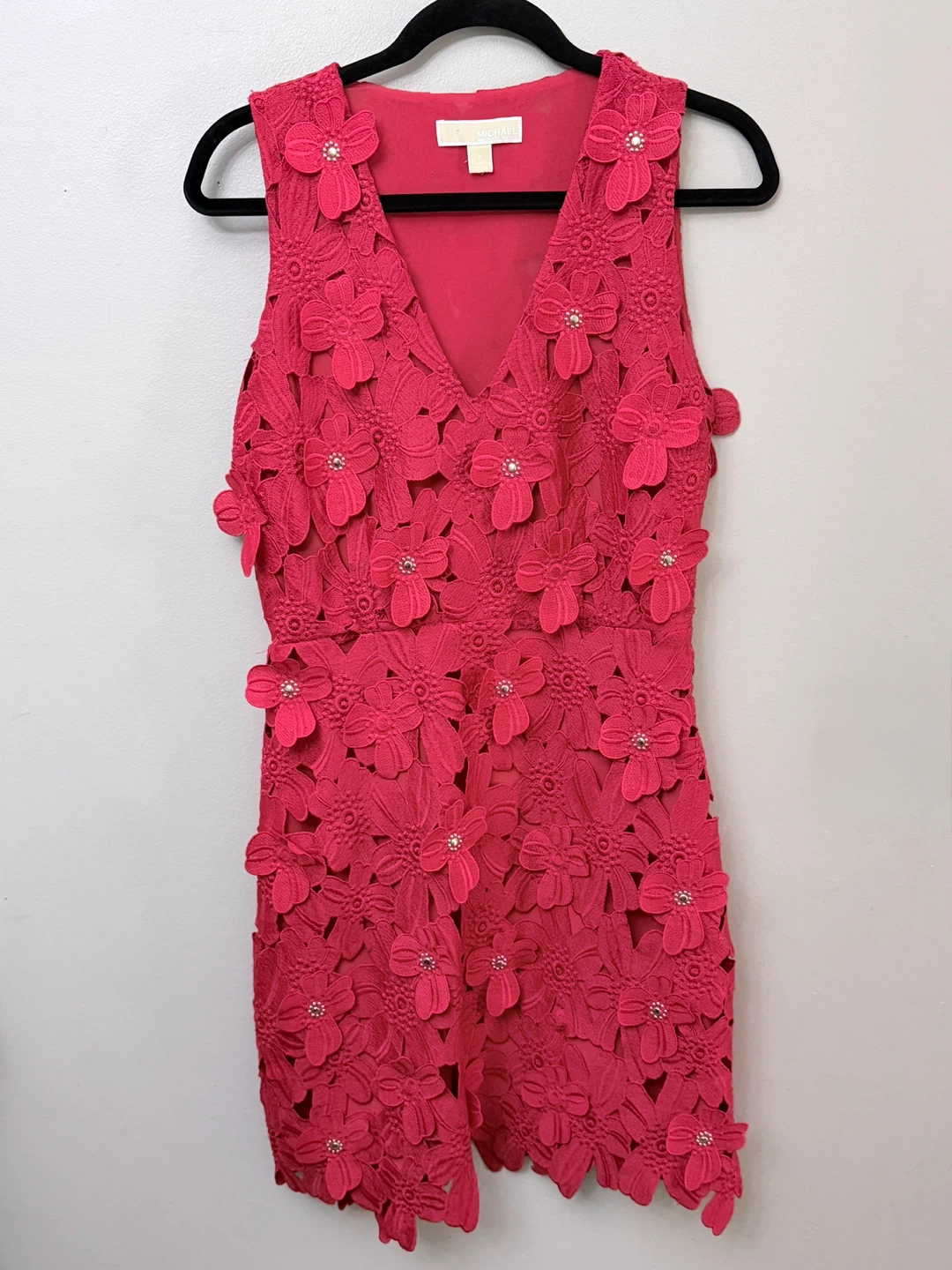 Michael Kors 3D Floral Lace Cocktail Dress - Size 4 - photo 2
