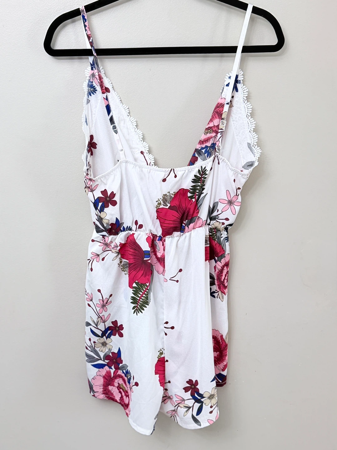 New PatPat Floral Summer Romper with Lace Trim - Size M - photo 5