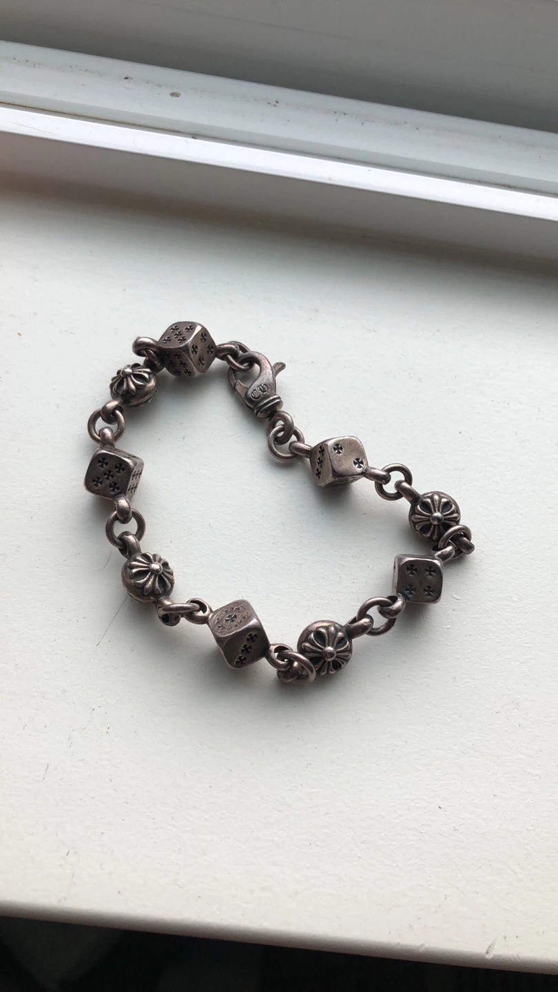 Chrome Hearts Dice Bracelet Sterling Silver