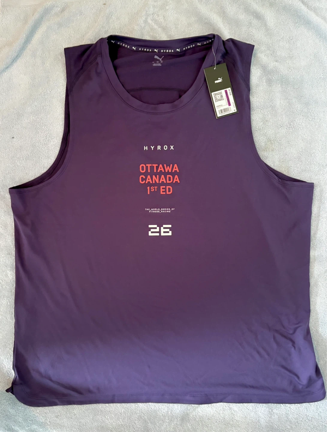 PUMA x Hyrox OTTAWA 2026 Cloudspun City Tank, Men’s Size XXL