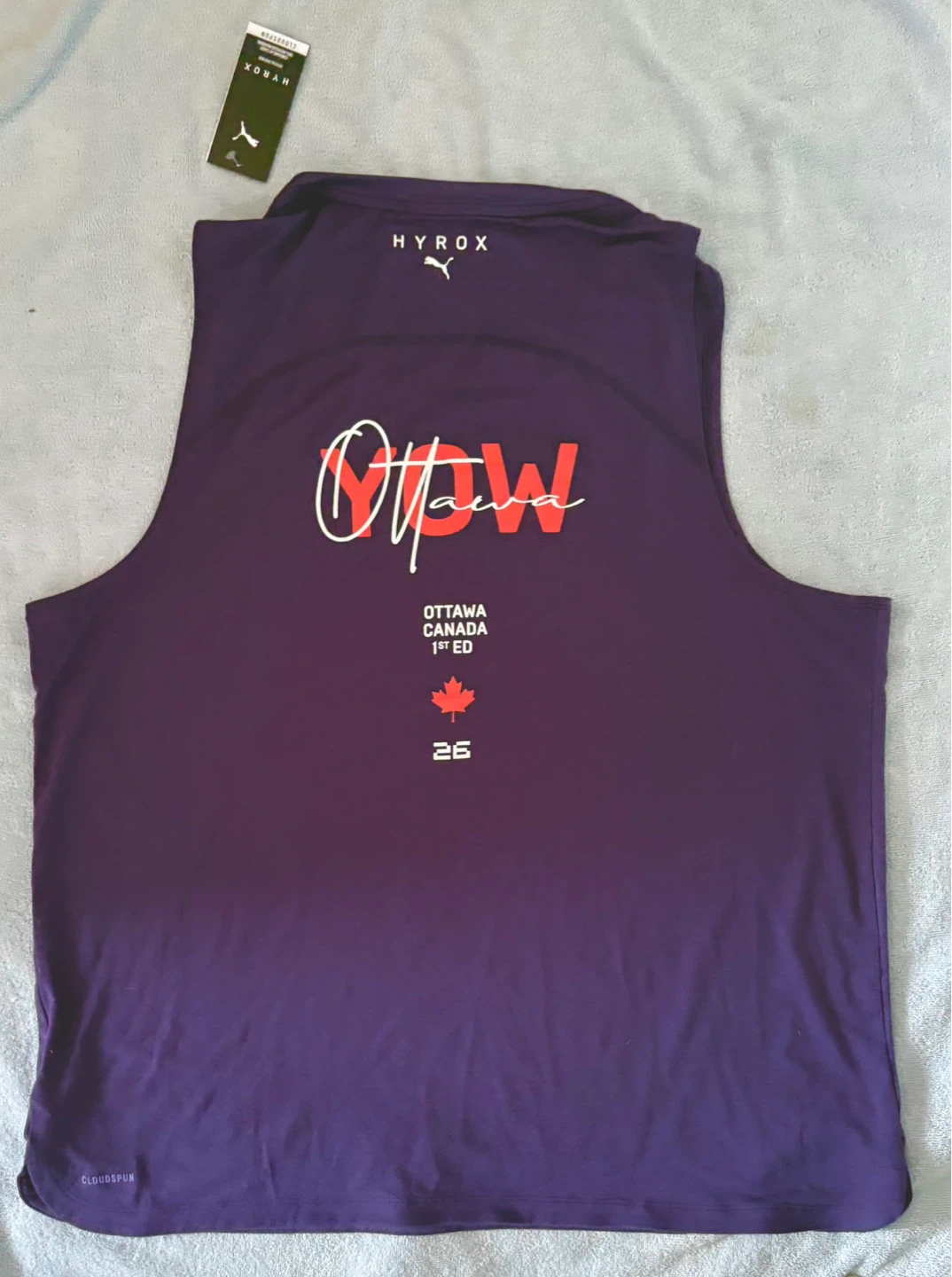 PUMA x Hyrox OTTAWA 2026 Cloudspun City Tank, Men’s Size XXL - photo 2
