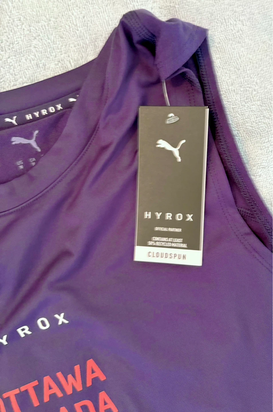PUMA x Hyrox OTTAWA 2026 Cloudspun City Tank, Men’s Size M *NEW - photo 5