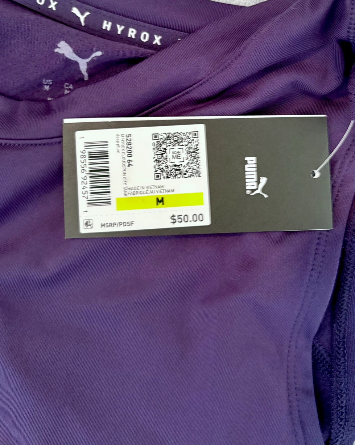 PUMA x Hyrox OTTAWA 2026 Cloudspun City Tank, Men’s Size M *NEW - photo 4