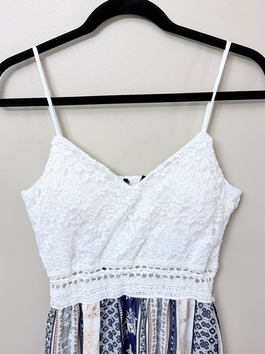 Boho Patchwork Floral Crochet Lace Top Jumpsuit - photo 3