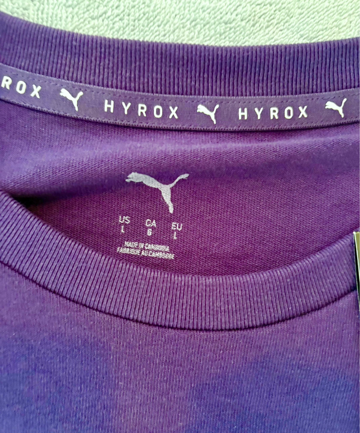 PUMA x Hyrox OTTAWA 2026 Purple Crop Top, Women’s Size L *NEW - photo 3